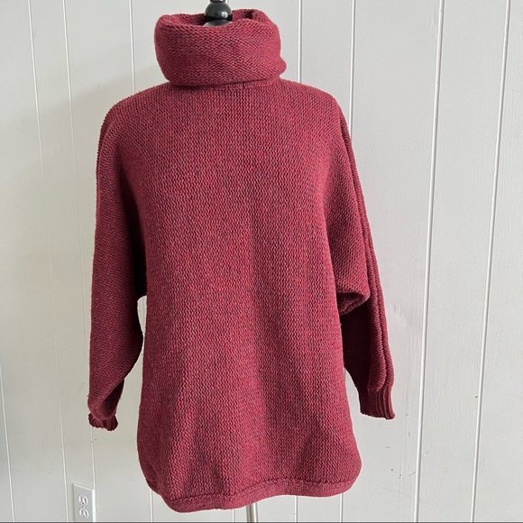 Vintage real wool chunky boho knit sweater by Ramsay of Dublin made - Picture 1 of 12